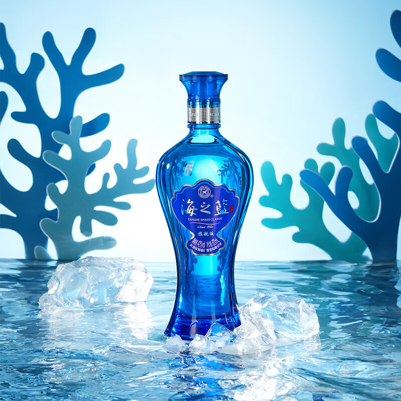 洋河 蓝色经典海之蓝好价先领省省卡-5券再领200-20补贴券元 42度 520ml 单瓶装元 42度 520ml*6瓶 整箱装元插图