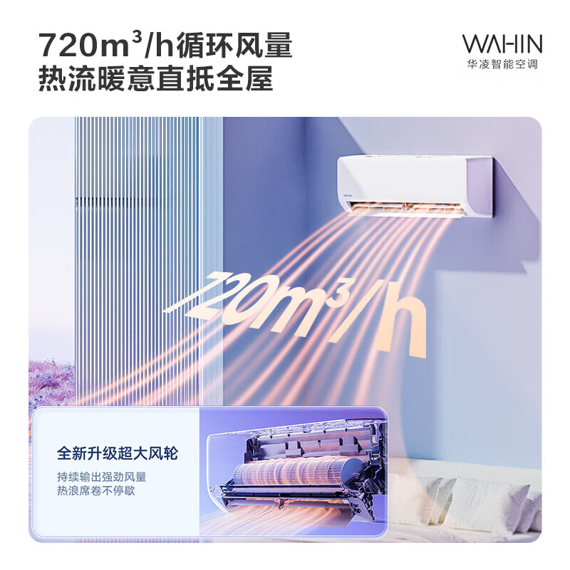 华凌空调 超省电系列2匹+1.5匹新一级能效 变频快速冷暖◉3899剔除地区：浙江、广州、佛山、北京、上海抢购:插图1