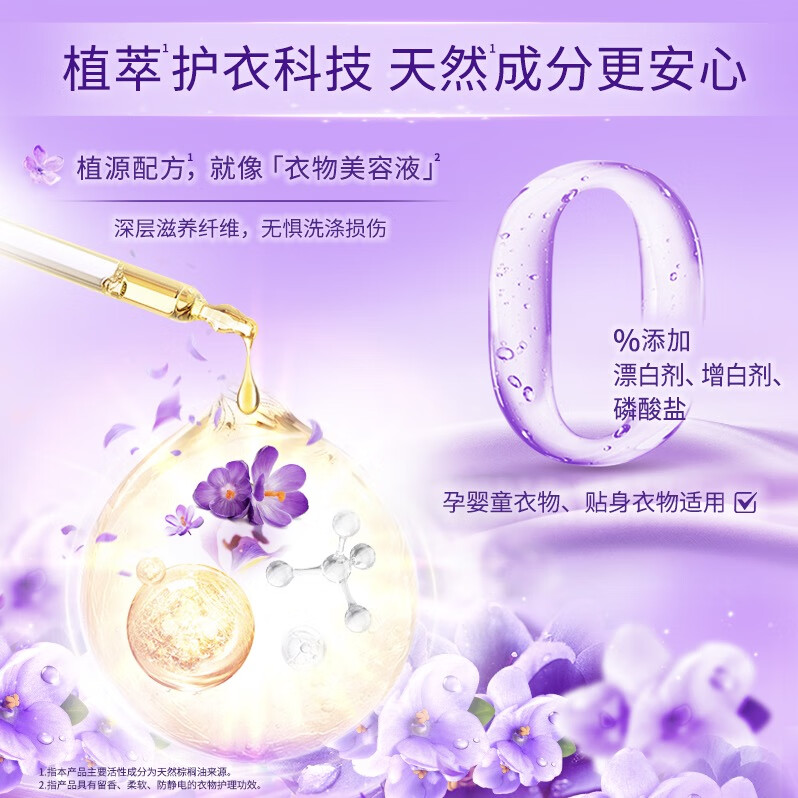自营 金纺衣物柔顺护理剂香软防静电恬静薰衣草16斤✅拍下88.9亓，返10亓超市卡相当于78.9亓16斤，折4.9/斤插图