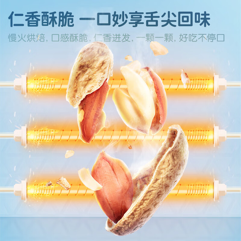 洽洽 炒货带壳花生 420g*3袋拍下到手27亓，折9/袋*壳薄易剥 口感酥脆 丰富口感插图2