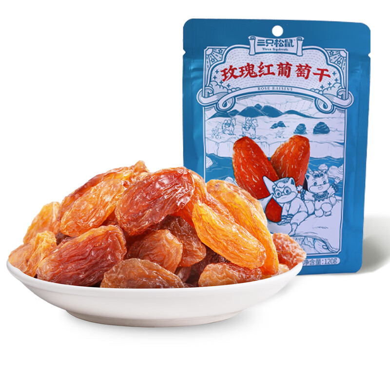 部分地区1亓三只松鼠葡萄干120g/袋插图